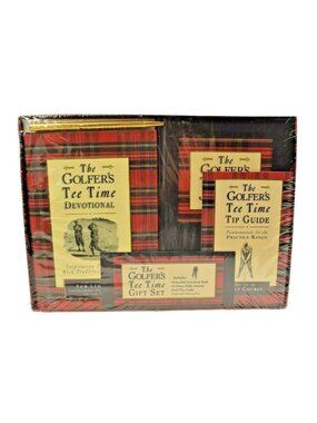 The Golfer's Tee Time Gift Set Devotional, Journal, Tips Guide and Pen New